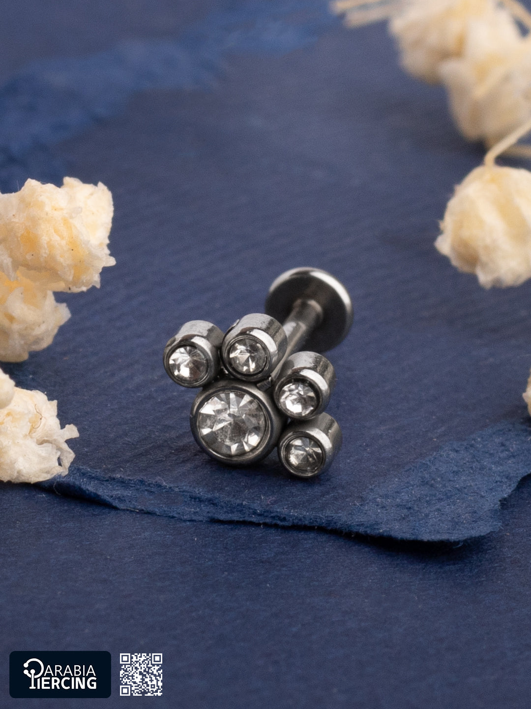 Crystal Dots Stud Flatback