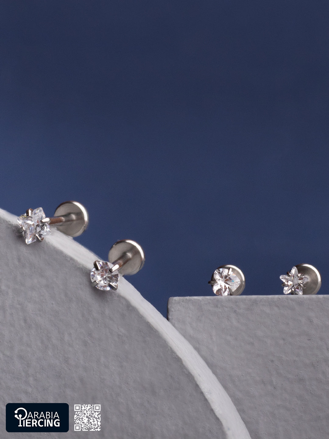 White Zircon Flatback