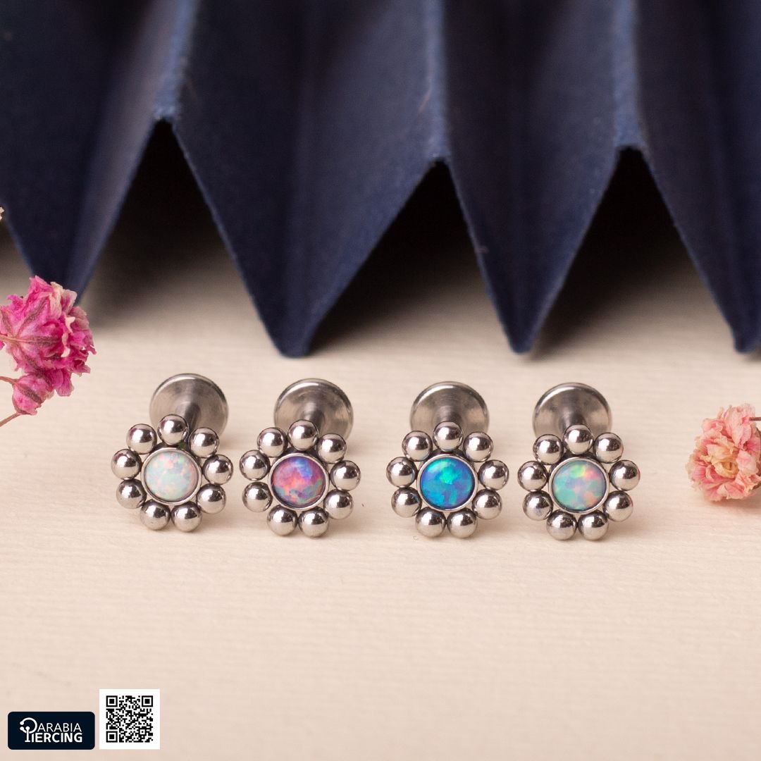 Mini Opal Flower Flatback