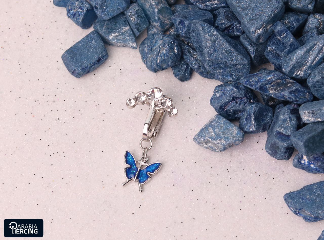 Blue Butterfly Fake Belly