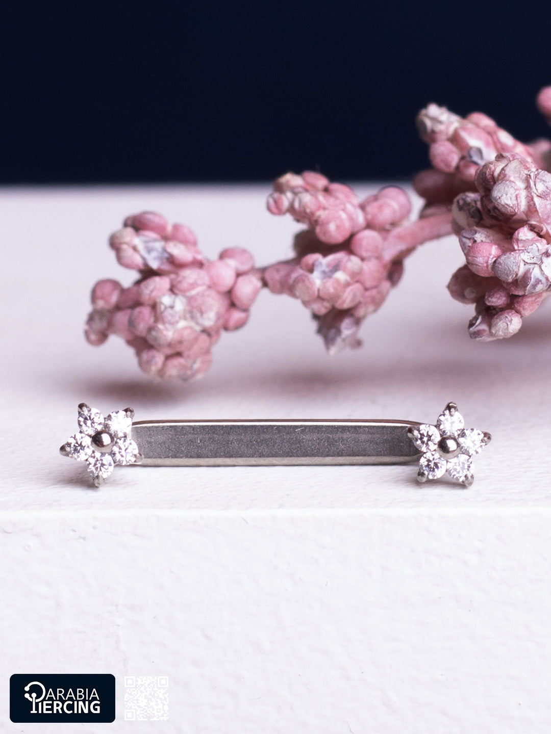 Flower Surface Titanium Earring