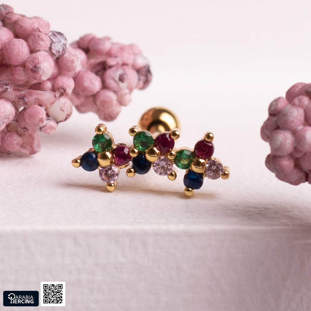 Colorful Flowers Ballback