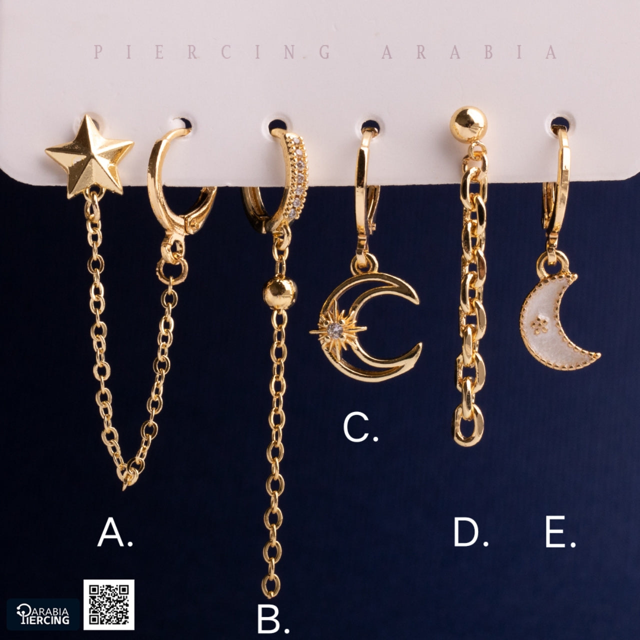 Dangling Moon Clickers Set