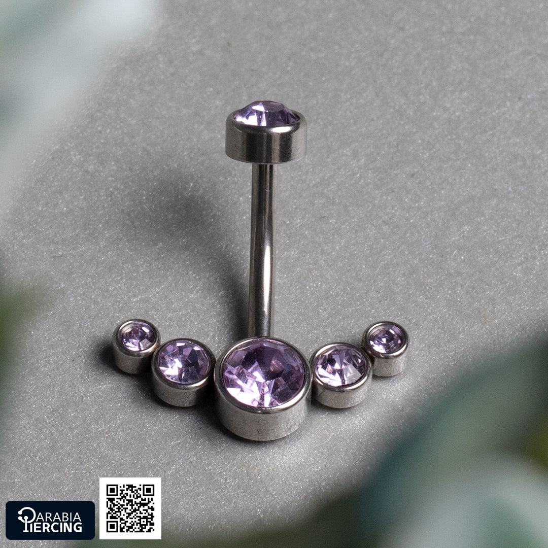 Zircon Bellybutton Ring