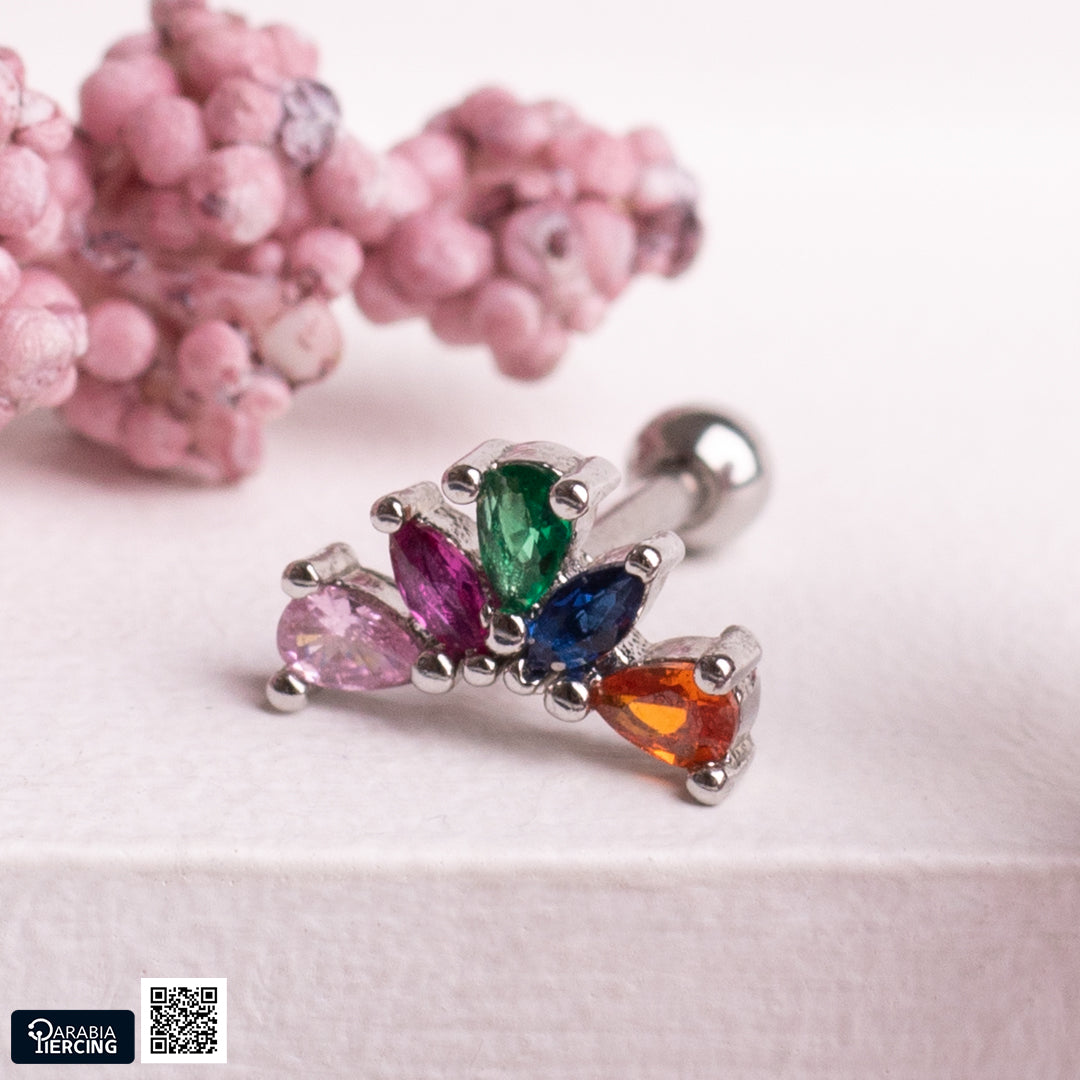 Colorful Long Crown Ballback