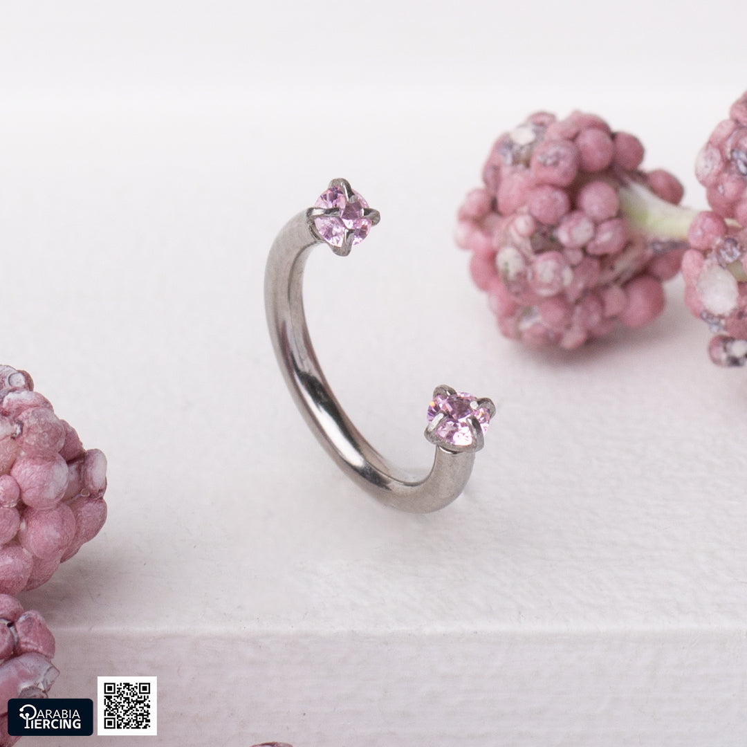 Mini Colorful Zircon Horseshoe