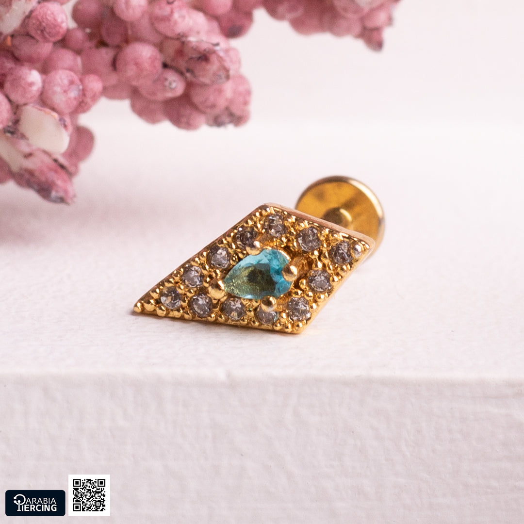 Colorful Stone Golden Flatback