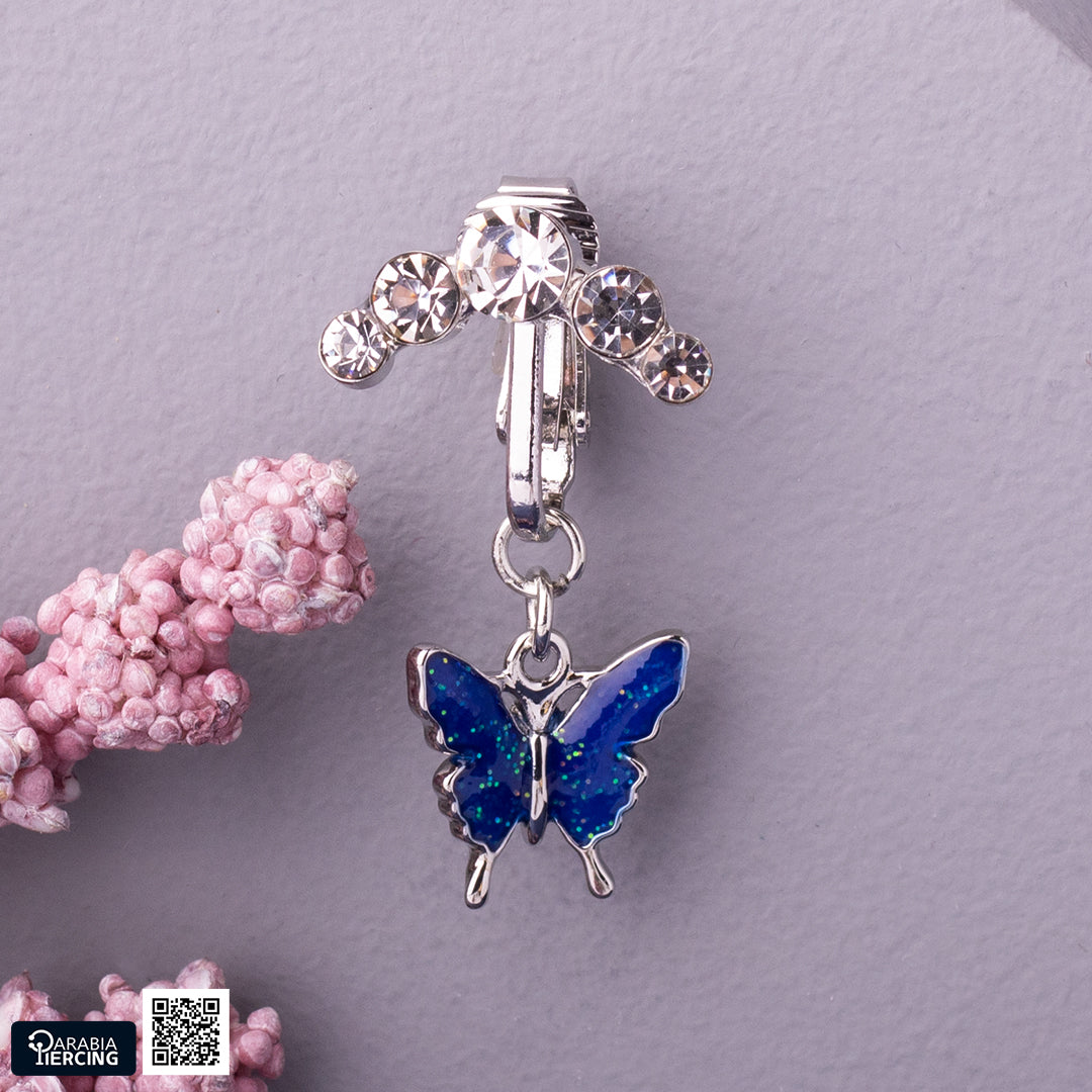 Blue Butterfly Fake Belly