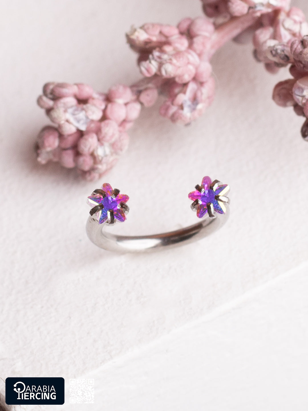 Multicolor Zircon Horseshoe