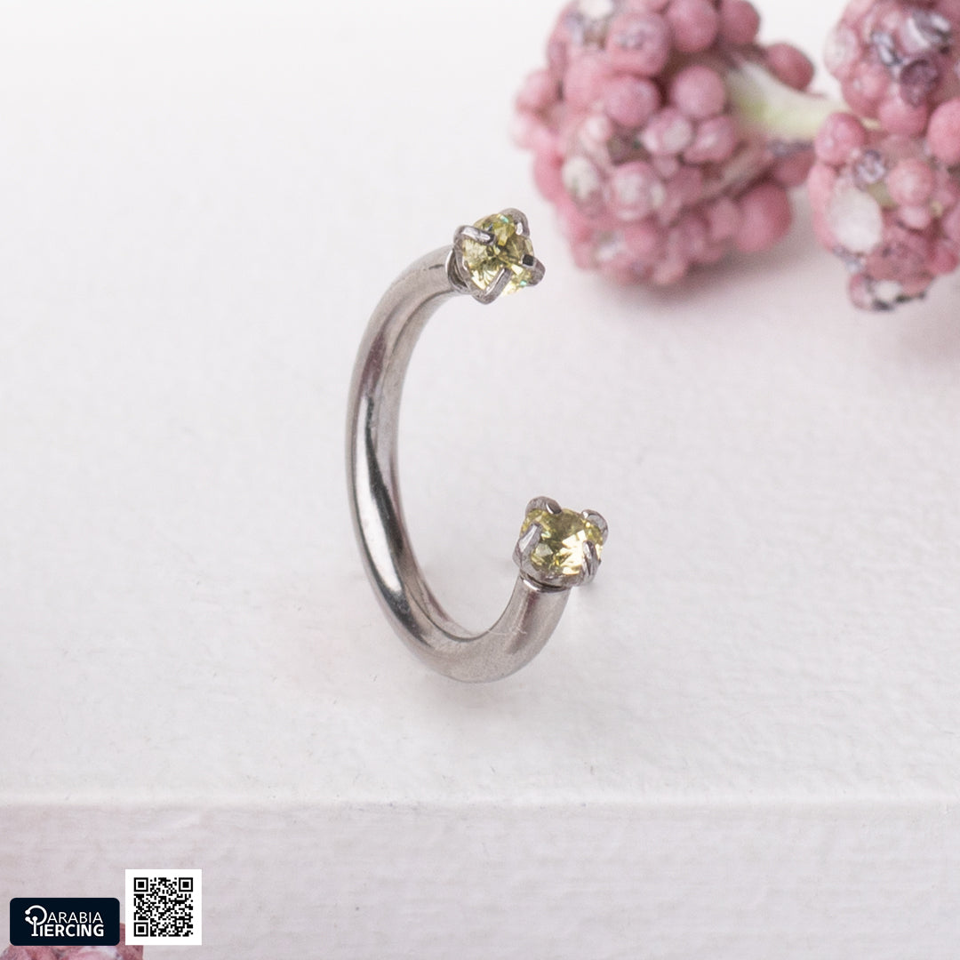 Mini Colorful Zircon Horseshoe