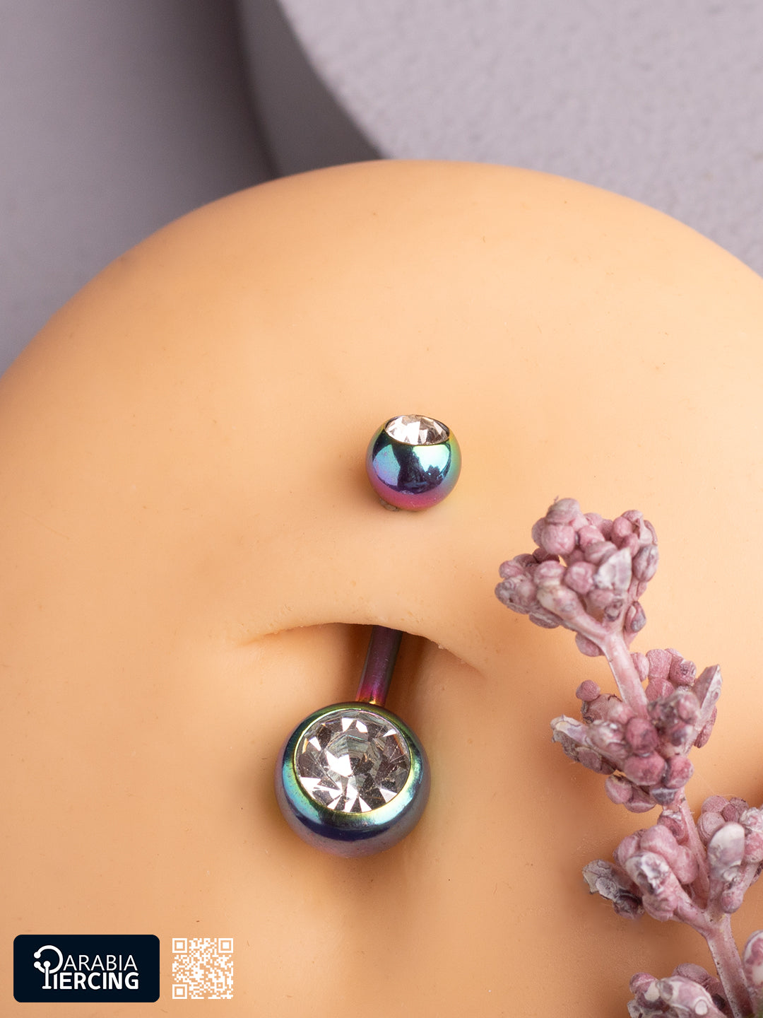 Crystal Multicolor Belly Ring