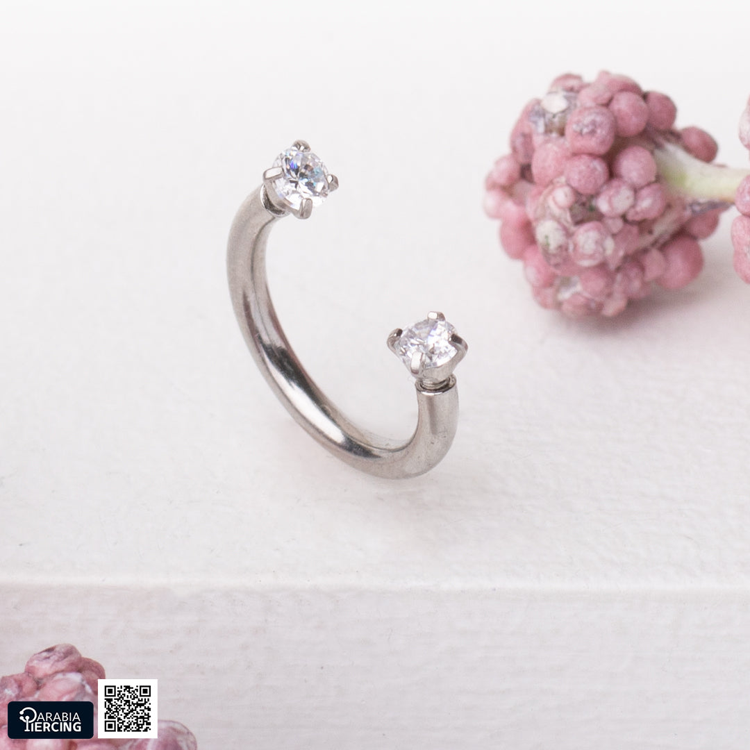 Mini Colorful Zircon Horseshoe