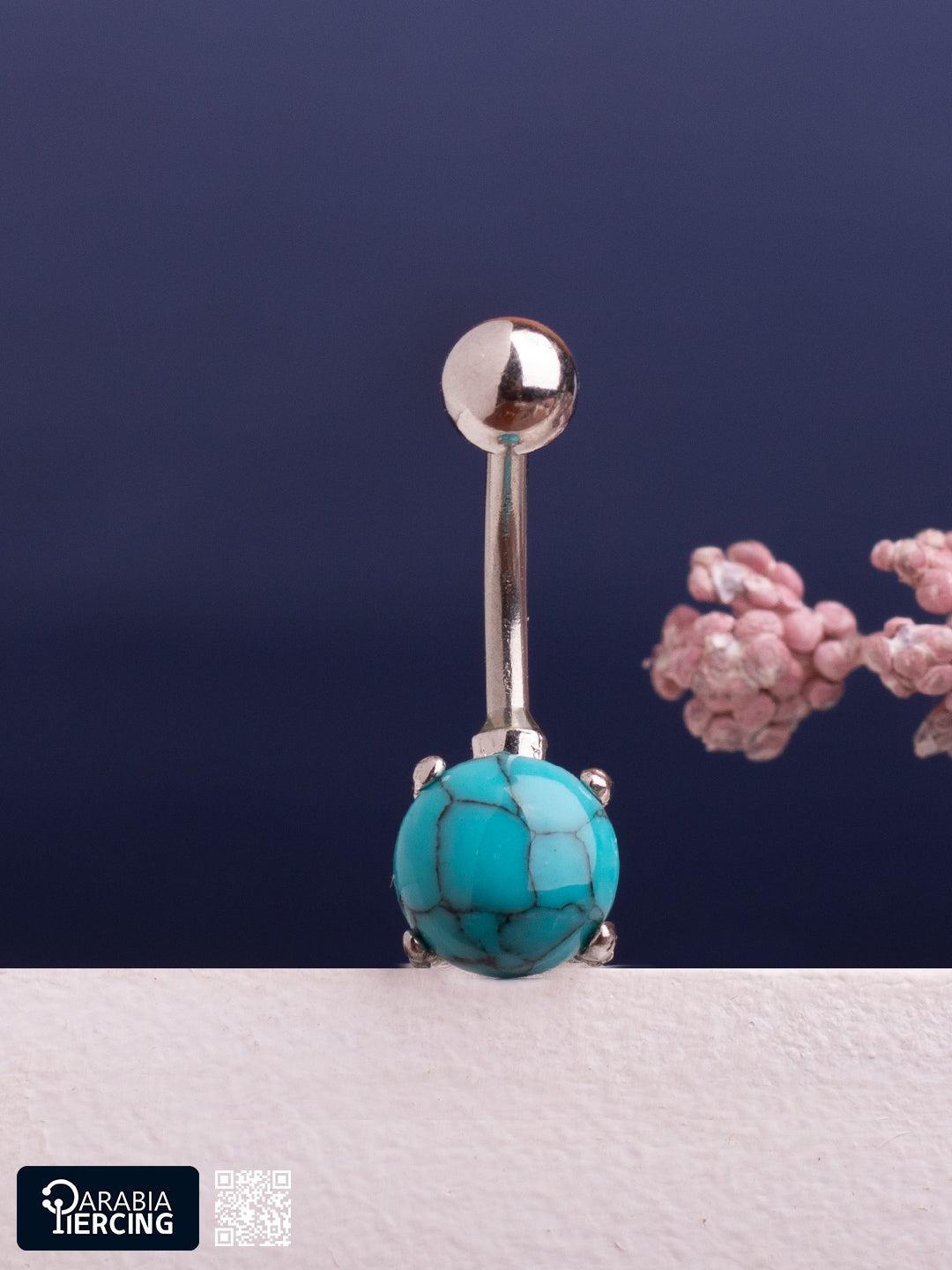 Turquoise Marble Bellyring