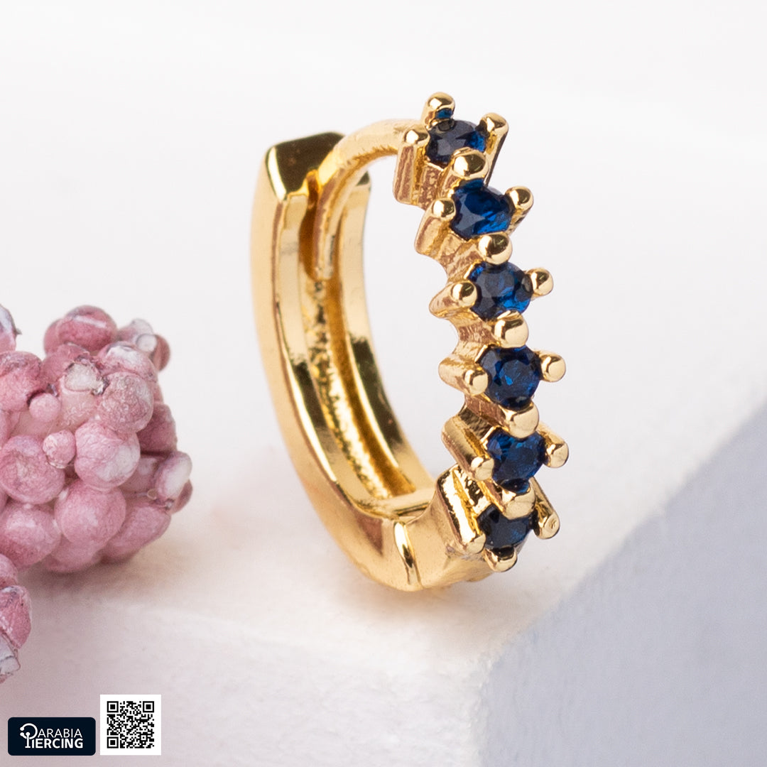 Gold Colorful Earrings