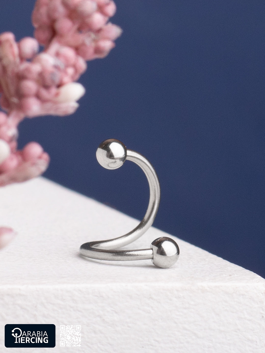Basic Ball Spiral Earring