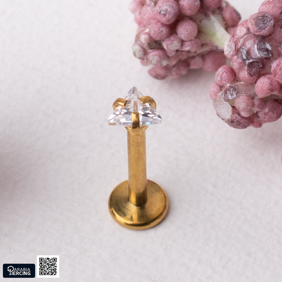 Gold Zircon Flatback