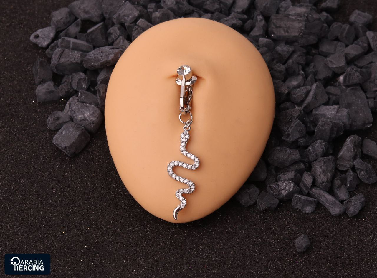 Dangling Snake Fake Belly Ring
