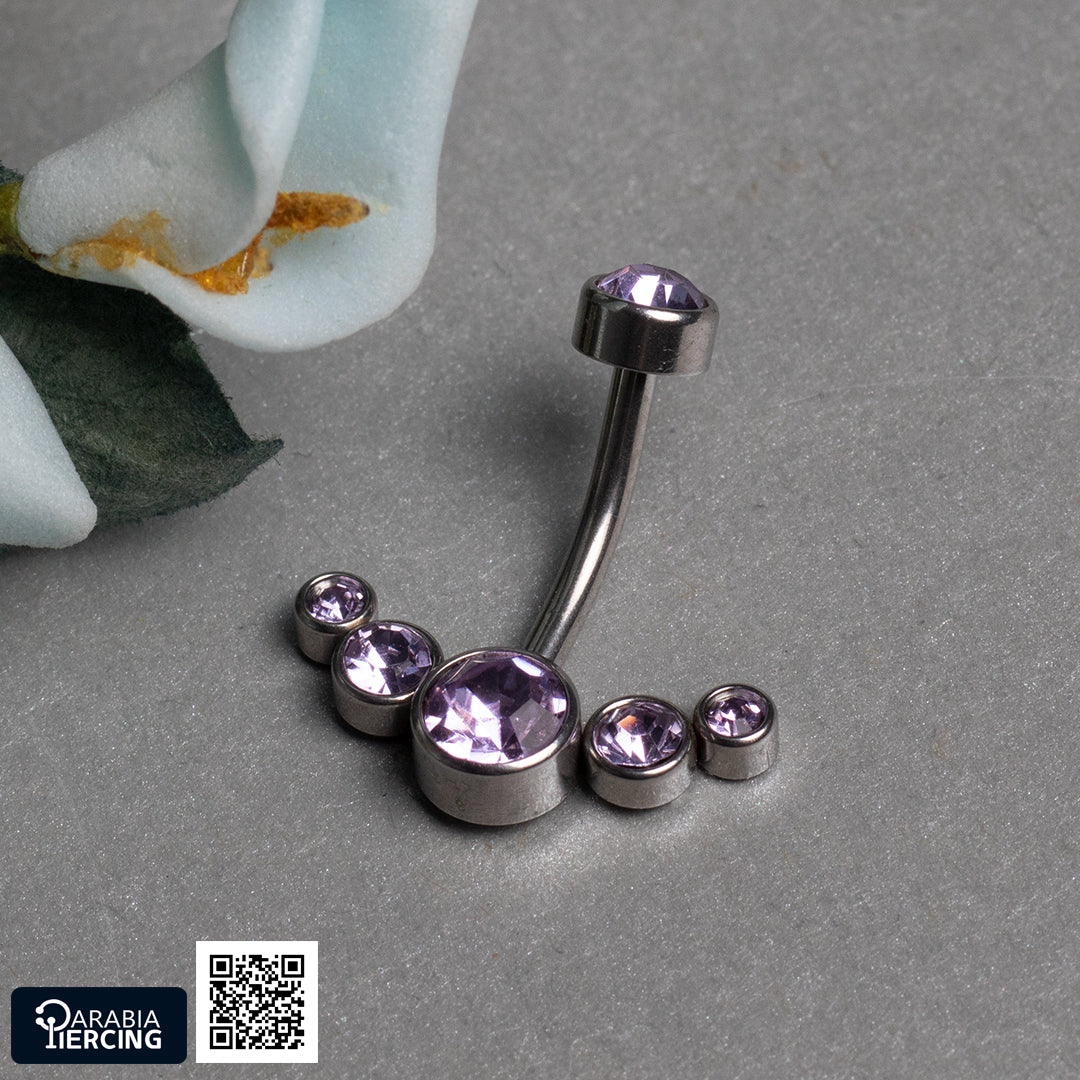 Zircon Bellybutton Ring