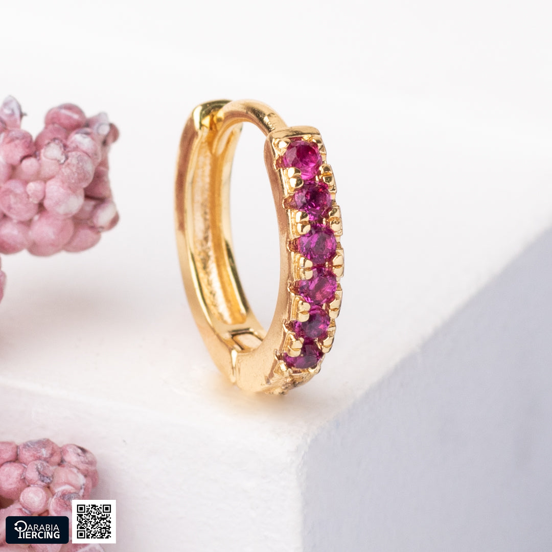 Colorful Gold Earrings