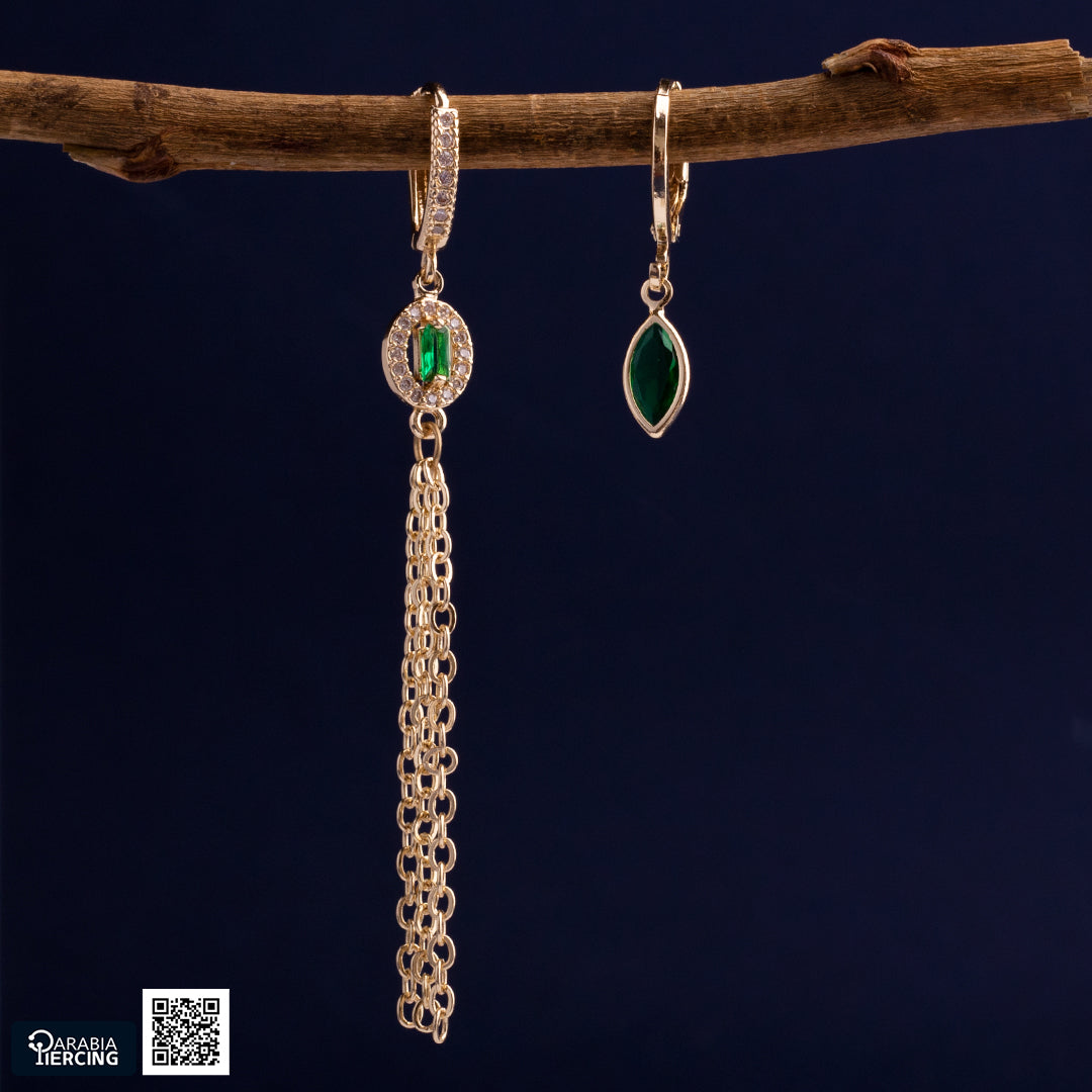 Green Stone Dangle Clicker