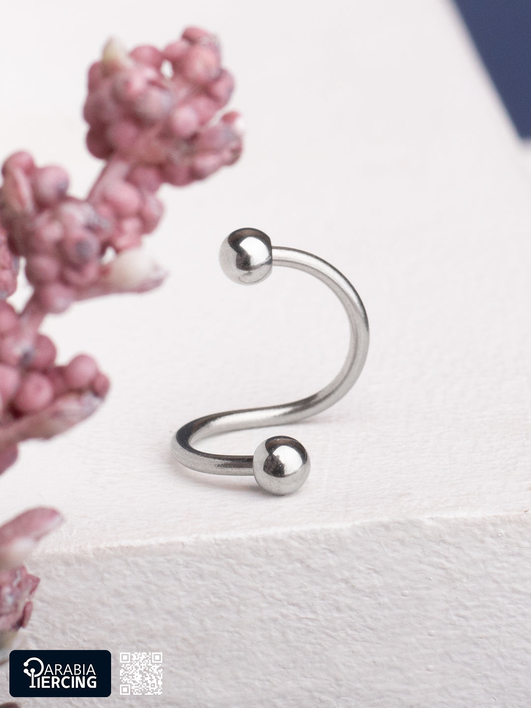 Basic Ball Spiral Earring